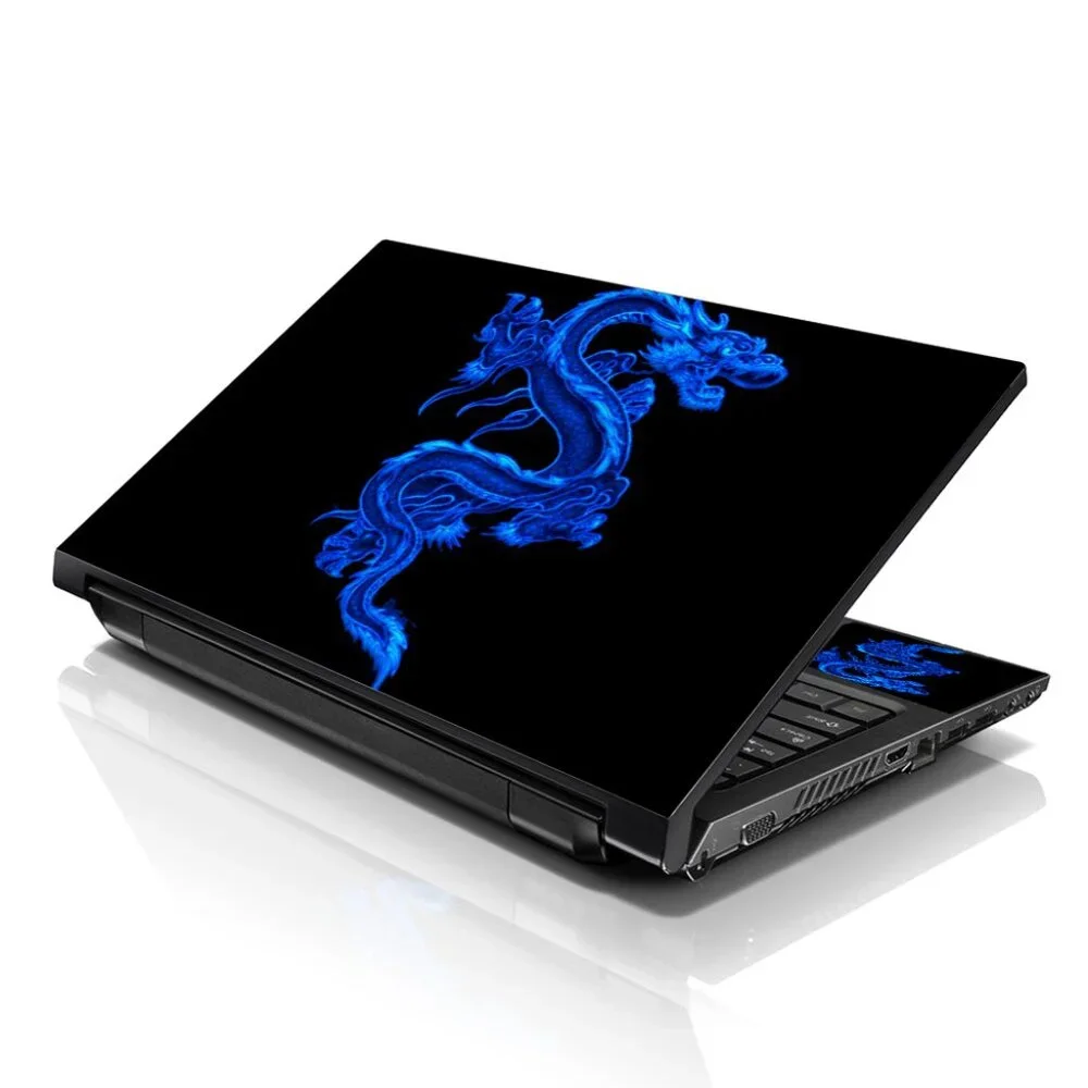 LSS 15.6 & 17.3 Inches Laptop Notebook Skin Sticker Decal - Blue Dinosaur
